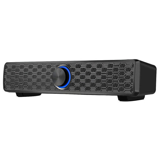 ARCHEER CS04 10W Wired Speaker - Portable Dual Horns with 3D Stereo Sound, LED Illumination, USB Powered & 3.5mm Jack - Perfect for Desktop, Laptop & Tablets - Shopsta EU