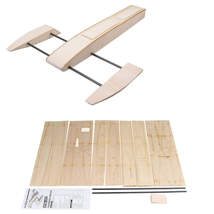 B061 B068 Wooden DIY RC Speed Boat Kit - Sponson Outrigger Shrimp Model Design - Ideal for Hobbyists and Model Enthusiasts - Shopsta EU