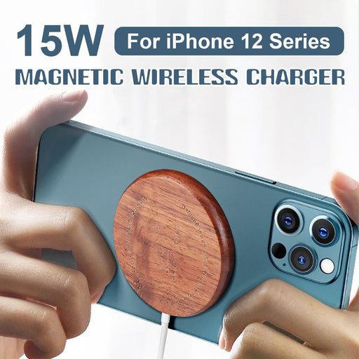 Bakeey 15W Magnetic Wireless Charger - iPhone 12 Series, Mini/Pro/Pro Max, Samsung Galaxy Note S20 Ultra, Huawei Mate40 - Fast Charging Solution for Smartphones - Shopsta EU