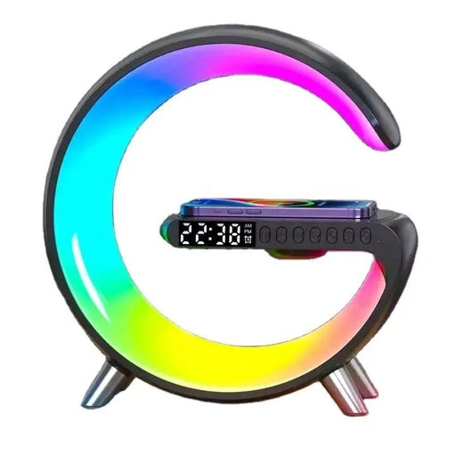Bakeey N69 - Fast 15W RGB Lamp Wireless Charger and Phone Holder with Bluetooth Speaker - Ideal Accessory for Easier and Efficient Charging and Enhanced Audio Experience - Shopsta EU