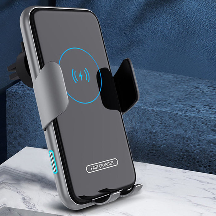 Bakeey V8 15W - Wireless Car Charger with Intelligent Sensing & Automatic Clamping Fast Charging - Perfect for iPhone 12, XS, 11Pro, Huawei Mate 20 Pro, Mi10 Users - Shopsta EU