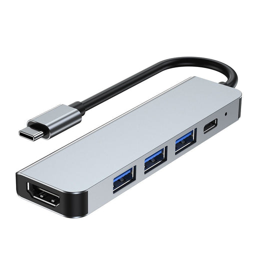 BYL-2008 USB-C Hub - 5-in-1 Splitter Docking Station with USB3.0, USB2.0, 87W USB-C PD, 4K HDMI-Compatible - Perfect for PC, Computer, Laptop Users - Shopsta EU