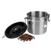 Stainless Steel Coffee Canister with Airtight Lid & CO2 Valve — 1.2L / 1.8L