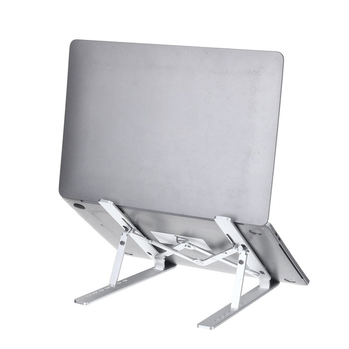 Foldable Adjustable Laptop Stand - Non-Slip Desktop Notebook Holder, Perfect for Macbook - Ideal for Home Office Use & Teleworkers - Shopsta EU