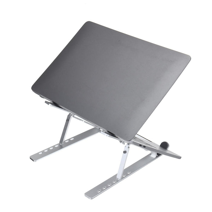 Foldable Adjustable Laptop Stand - Non-Slip Desktop Notebook Holder, Perfect for Macbook - Ideal for Home Office Use & Teleworkers - Shopsta EU
