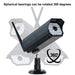 GUUDGO Solar Flashing LED Light Fake Camera - Dummy CCTV Surveillance with Infrared Sensing & Solar Simulation - Ideal for Home Security and Outdoor Use - Shopsta EU