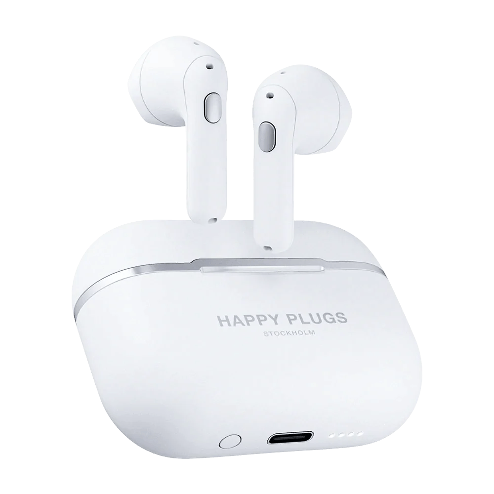 Happy Plugs Hope True Wireless Bluetooth Earbuds - White - Shopsta EU