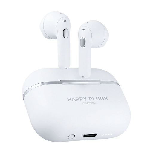 Happy Plugs Hope True Wireless Bluetooth Earbuds - White - Shopsta EU