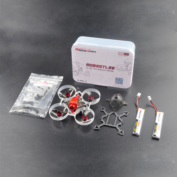 Happymodel Mobeetle6 65mm 1S AIO F4 - Flight Controller with Built-in OPENVTX, Whoop & Toothpick Drone - Perfect for FPV Racing & BNF, Features SE0702 23000KV Motor - Shopsta EU