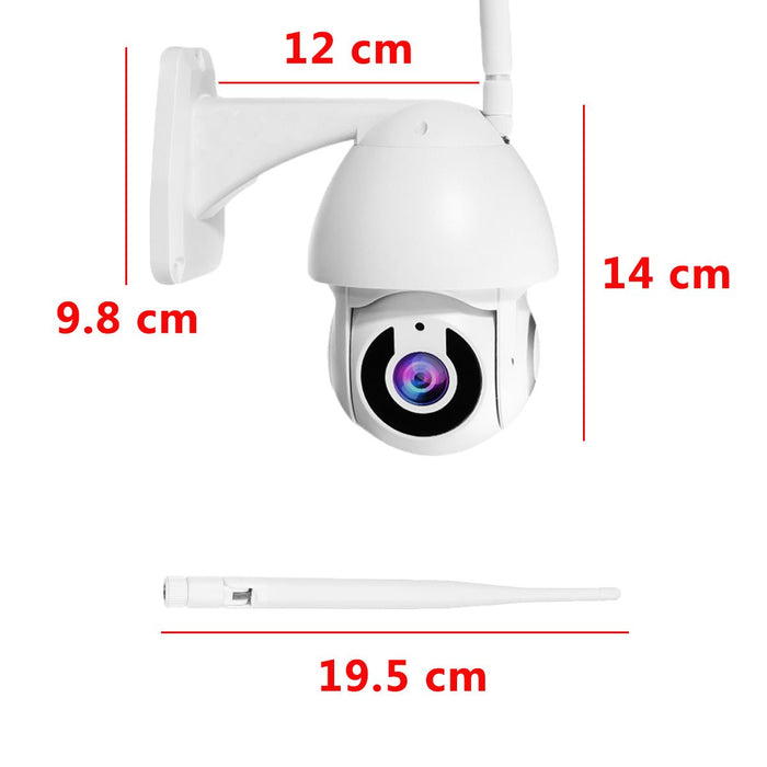 HD1080P Waterproof IP Camera - Outdoor WiFi PTZ Security with Pan Tilt & IR Night Vision - Ideal for Home and Business Monitoring - Shopsta EU