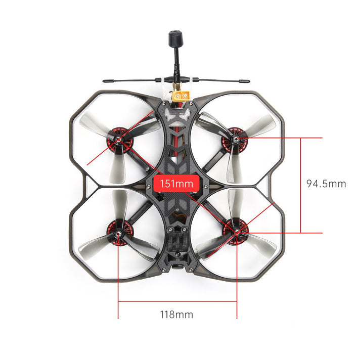 iFlight Protek35 Analog - 3.5" 4S Cinewhoop FPV Racing Drone PNP/BNF with RaceCam R1 & Succex Micro Force VTX - 2203.5 3600KV Motor, Beast AIO F7 45A ESC for Enthusiasts & Racers - Shopsta EU