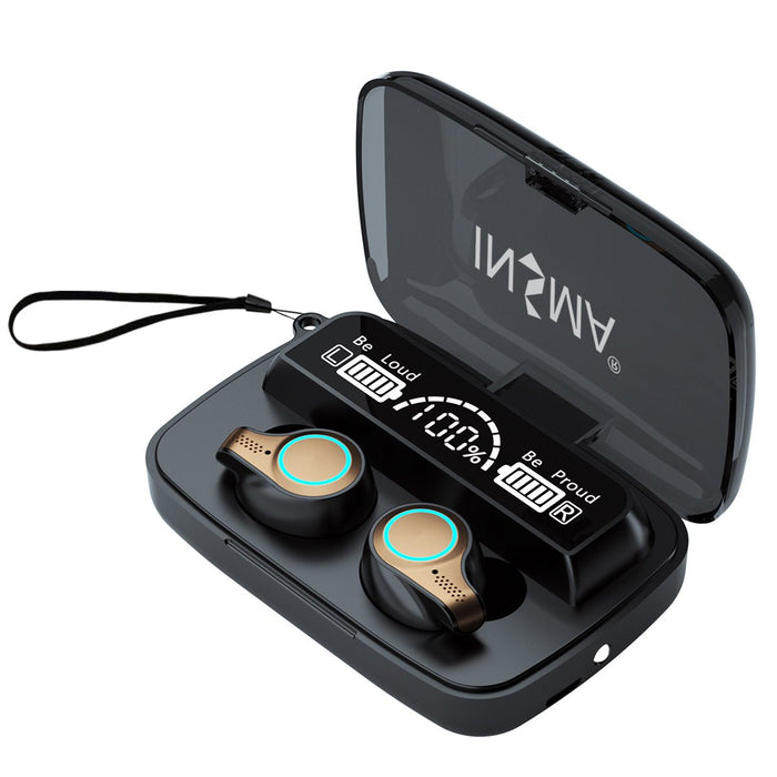 INSMA M18 TWS bluetooth 5.1 Earphone 9D HiFi Stereo Bass Large Capacity Power Bank CVC8.0 Noise Cancelling Mic IPX7 Waterproof Sport Headphone Heaset - Shopsta EU