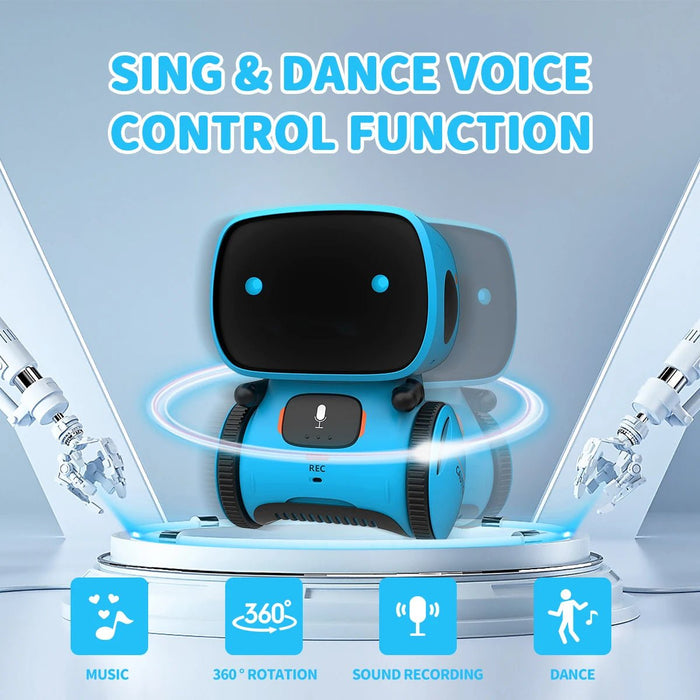 Interactive Robot Toys for Kids English Version Smart Talking Robot with Voice Controlled Touch Sensor Gift for kids Boys Girls - Shopsta EU