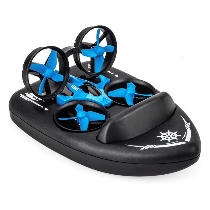 JJRC H36F Terzetto 1/20 - 2.4G 3-in-1 RC Boat, Flying Drone & Land Driving Vehicle - Perfect for Adventure Seekers and Hobby Enthusiasts - Shopsta EU