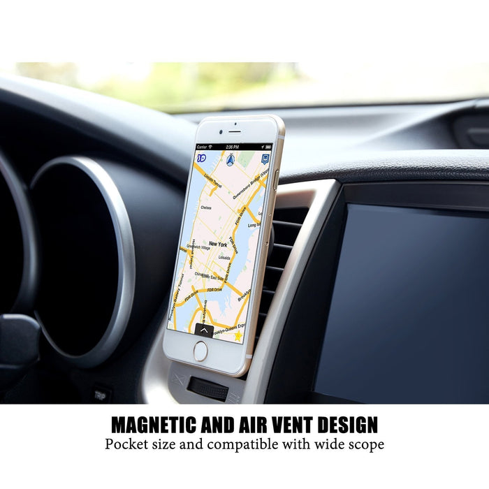 LENTION A500 - Magnetic Car Air Vent Phone Holder Mount Bracket with 360° Rotation - Designed for iPhone 13, 12, POCO X3, F3 Usage - Shopsta EU