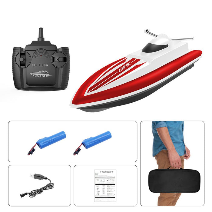 LSRC B8 2.4G Boat - High Speed Racing, Rowing, Waterproof, Rechargeable, Electric Radio Remote Control Toy - Ideal Gift for Boys and Children - Shopsta EU