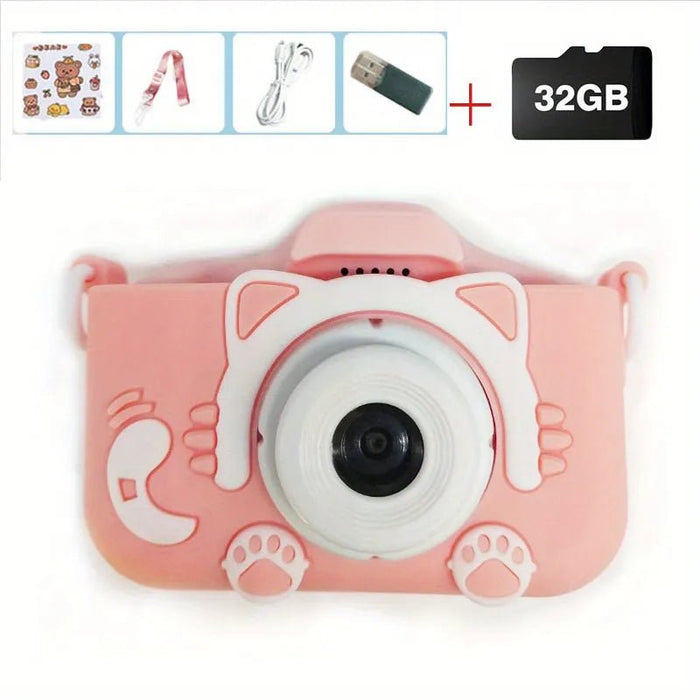 Mini Camera Kids Camera Toys For Boys/Girls, Kids Digital Camera For Toddler With Video, with 32GB SD Card, Best Birthday Gifts - Shopsta EU