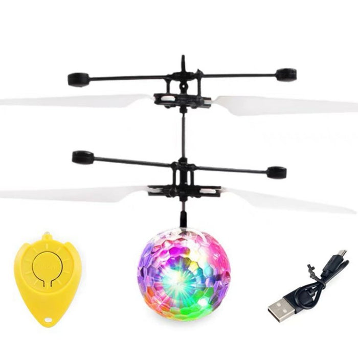 Mini Gesture Sensing Helicopter - Levitation Flying LED Light Crystal Ball RC Kids Toys - Perfect Gift for Children's Entertainment and Fun - Shopsta EU