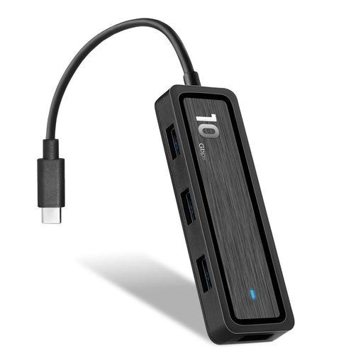 Pinrui 6-in-1 USB Hub - USB3.1 Gen 2 4-Port Expander with SD/TF Adapter, Laptop Docking Station - Perfect for Efficient Working and Data Transfers - Shopsta EU