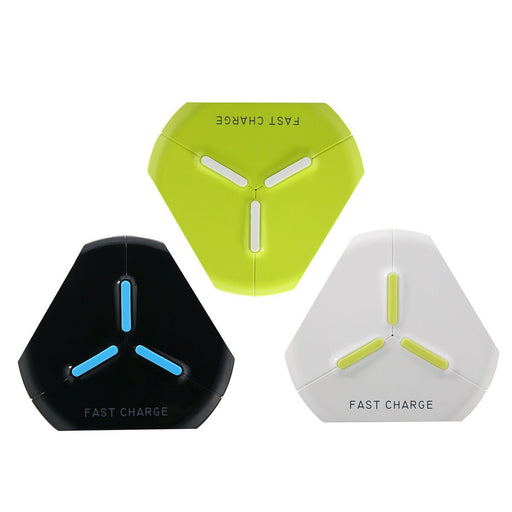 Q500 Wireless Charger Pad - Fast Qi Charging with LED Indicator - Compatible with Samsung S8, iPhone 8, iPhone X - Shopsta EU