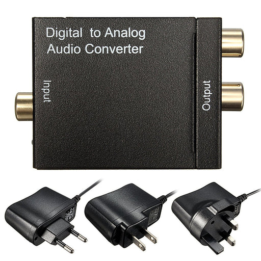 RCA Coaxial Digital Optical Toslink Converter - Portable Signal to Analog Audio Device - Ideal for Home Theater and Sound System Enthusiasts - Shopsta EU