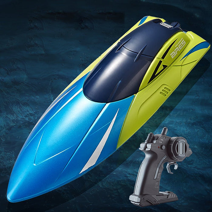 S4 2.4G RC Boat - High Speed LED Light Speedboat, Waterproof 15km/h Electric Racing Vehicle for Lakes & Pools - Perfect Remote Control Toy for Kids & Adults - Shopsta EU