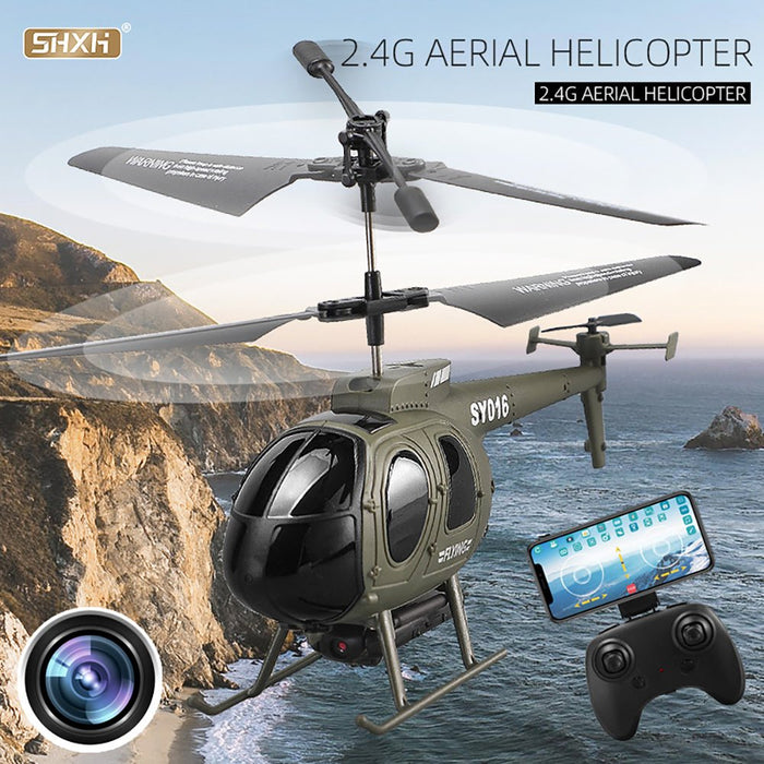 SHXH SY016 2.4G - 3.5CH Simulation Fighter Helicopter Model with Multifunctional Remote Control - Electric Toy for Kids and RC Enthusiasts - Shopsta EU