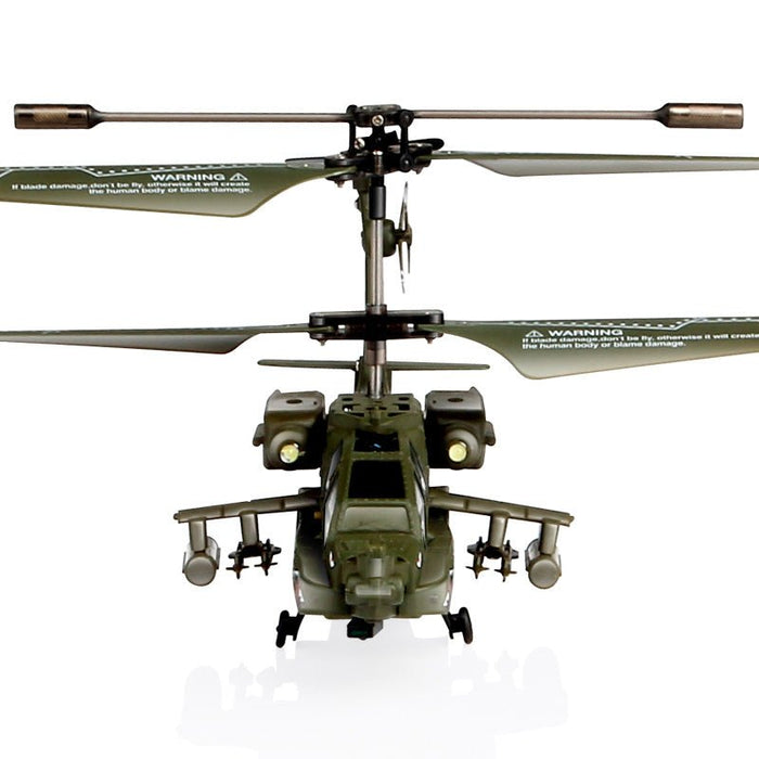 SYMA S109G 3.5CH Beast RC Helicopter RTF AH-64 Military Model Kids Toy - Shopsta EU