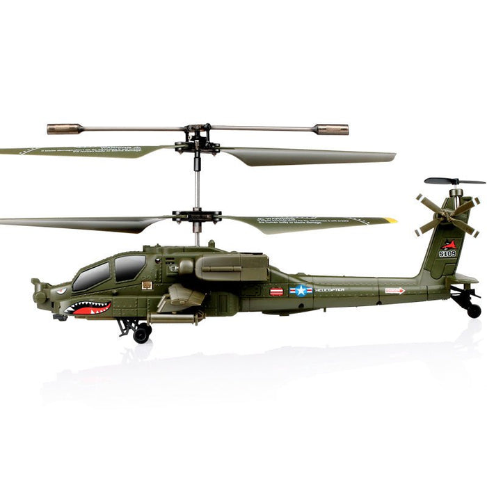 SYMA S109G 3.5CH Beast RC Helicopter RTF AH-64 Military Model Kids Toy - Shopsta EU