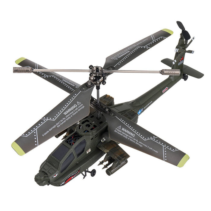 SYMA S109G - 3.5CH Beast RC Helicopter RTF AH-64 Military Model - Perfect Kids Toy for Indoor Flying Action - Shopsta EU