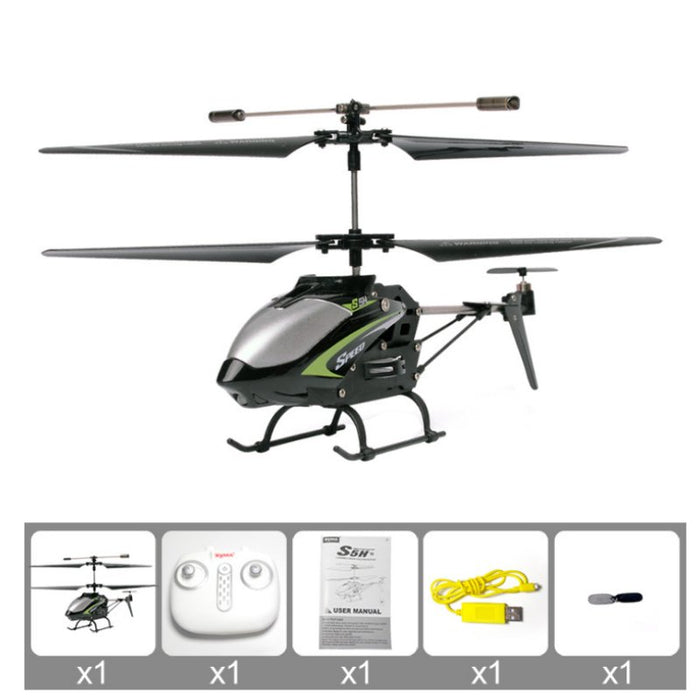 SYMA S5H 2.4Ghz Model - 3CH Hovering RC Helicopter with One Key Take Off/Landing & Gyro - Perfect for Beginners and Alloy Frame Enthusiasts - Shopsta EU
