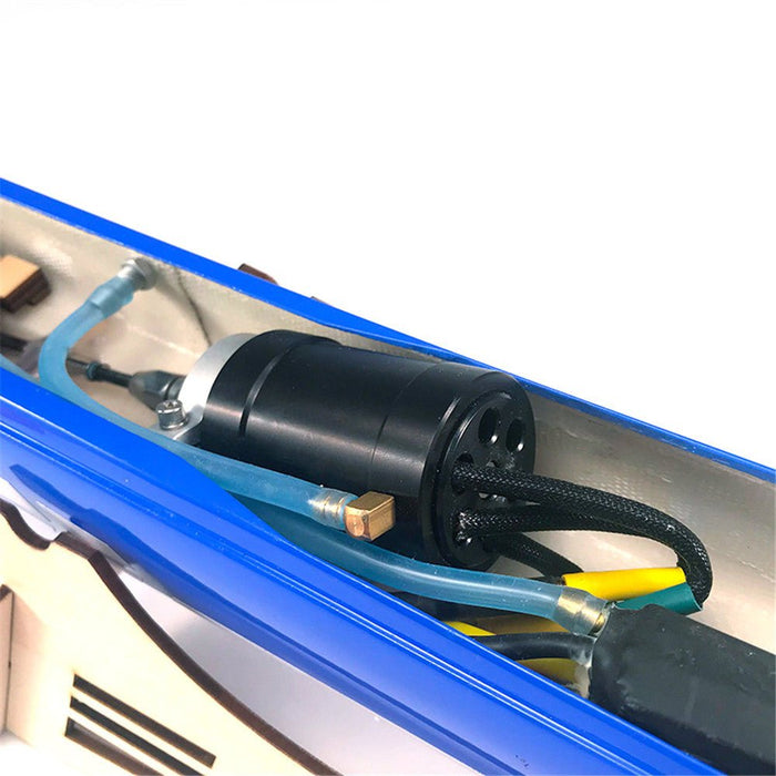 TFL 1128 Blue Arrow - 615mm Glassfiber Brushless Electric RC Boat with 2958 3300KV Motor and 125A ESC - Ideal for High-Speed Racing Enthusiasts - Shopsta EU