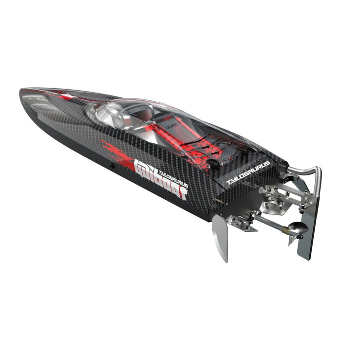 UDIRC UDI022 Tylosaurus - 2.4G 4CH 60km/h Brushless RC Boat with LED Lights & Reverse Water Cooling System - High-Speed Racing Toy for Kids & Adults - Shopsta EU