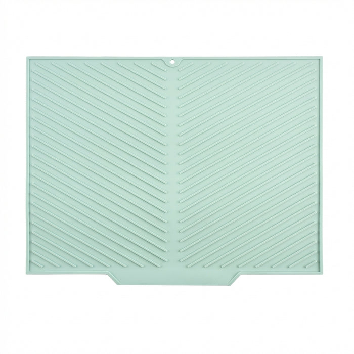 Silicone Drying Mat & Anti-Scald Coaster — Non-Slip Rectangle Dish Drainer