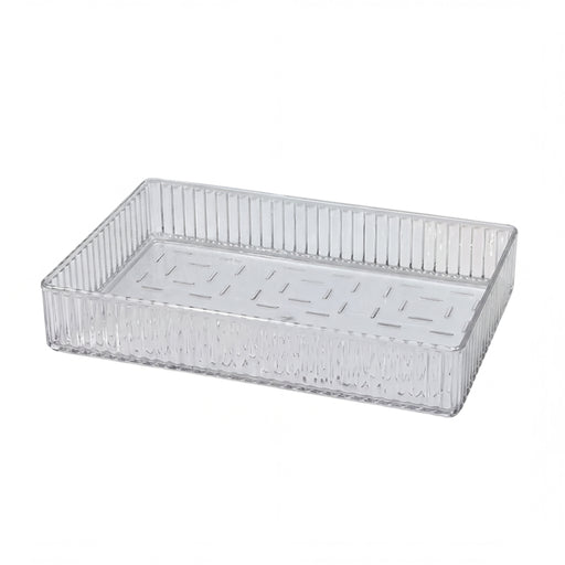 Stackable Acrylic Drawer Organiser — Adjustable Divider Trays for Makeup