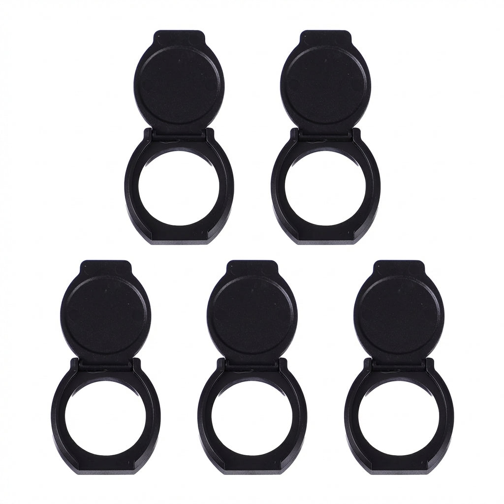 5-pack Ultra-Thin Webcam Privacy Covers for Laptops, Tablets and Phones — Black