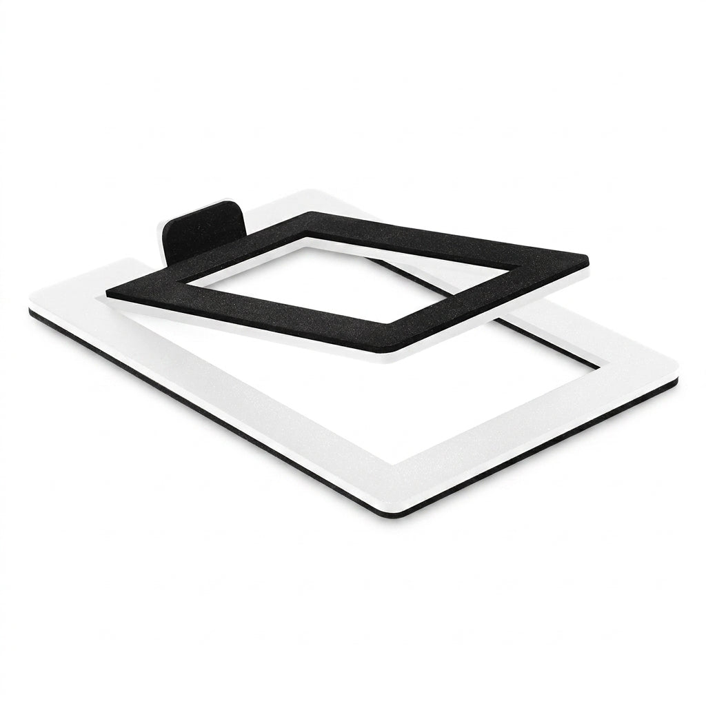 Desktop Speaker Base Stand — Carbon Steel Support for Computer Speakers (Single Stand)