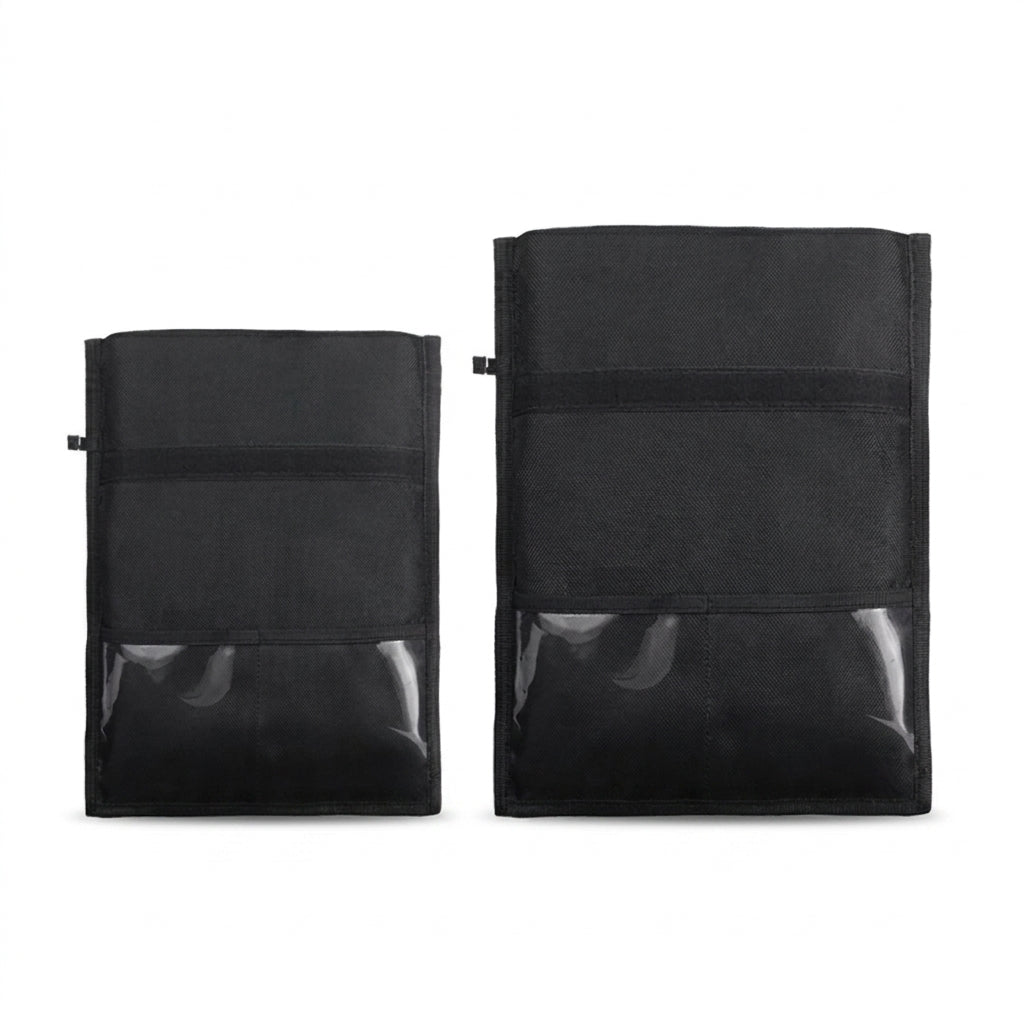 RFID Blocking Faraday Pouch – Anti‑Tracking Phone, Card & Key Shield, Large Wallet Case, Black