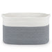 Large Cotton Rope Storage Basket – Foldable Laundry & Blanket Bin (55×38×30cm)
