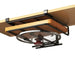 Under-Cupboard Steel Kitchen Rack with Hooks — Paper Towel, Cutting Board & Lid Holder