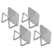Stainless Steel Non-Perforated Kitchen Rack — Wall-Mounted Pot Lid & Cutting Board Holder