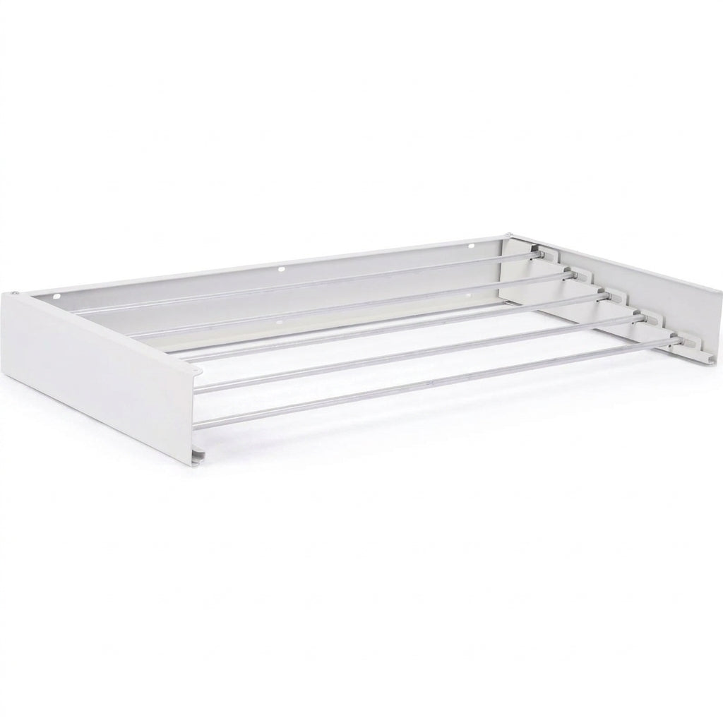 Collapsible Wall-Mounted Laundry Drying Rack — 5 Aluminium Rods