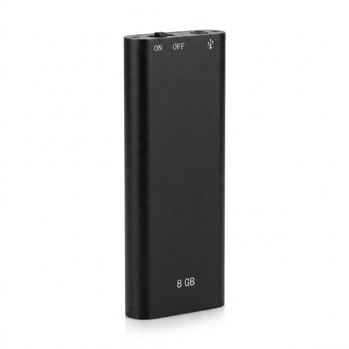 Ultra-slim Mini Voice Recorder — 4/8/16/32GB, One-button WAV/MP3 Player