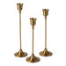 Vintage Elegant Tabletop Candle Holders – Metal & Aluminium, Single or 3‑Piece Sets