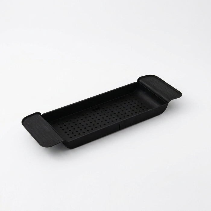 Extendable Bathtub Shelf – Retractable Bath Tray & Towel Holder (Black or White)