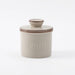 Kiln-turned Ceramic Butter Dish with Lid — Round Countertop Storage