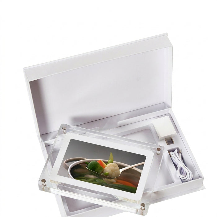 5-inch Acrylic Digital Photo Frame with Removable Stand — 8GB, Video & Music Playback