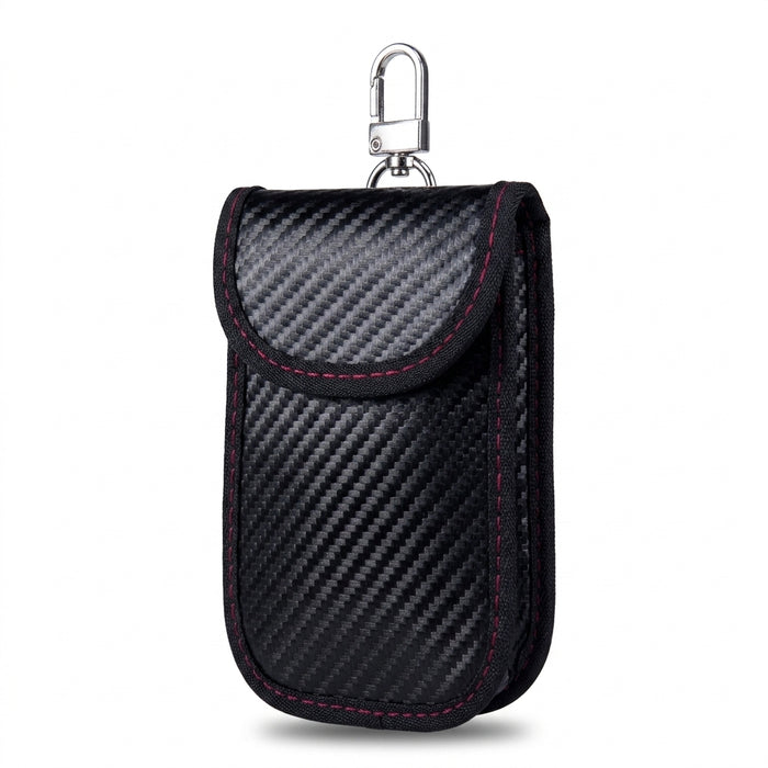 Faraday Key Fob Pouch — Carbon Fibre Signal‑Blocking Protector
