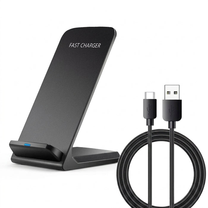 30W Fast Qi Wireless Charging Stand – Compatible with iPhone, Samsung, Xiaomi & Huawei