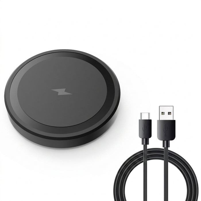 Magnetic Wireless Charger Pad for iPhone 12–17 & AirPods Pro — 15W MagSafe‑style